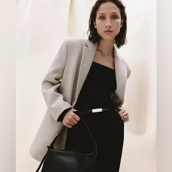 Mango Jackets & Blazers - NWT MANGO Oversized 100% Wool Coat